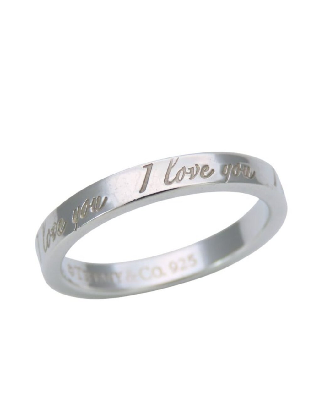 Tiffany & Co Ring Notes I Love You 925 Sterling Silver